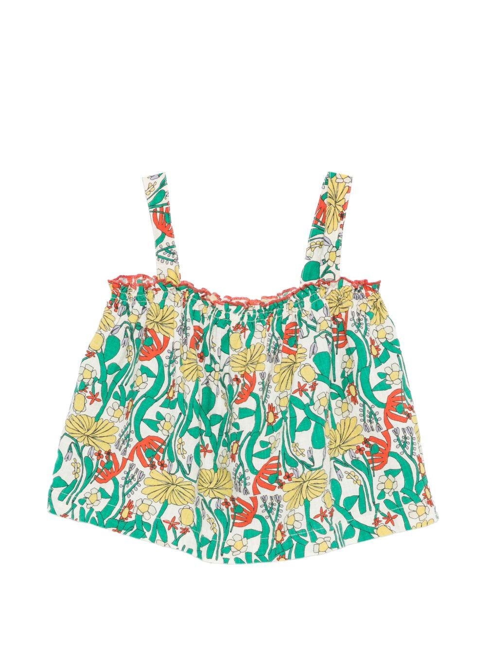 Top per bambina Bobo Choses multicolore con stampa floreale - Rubino Kids