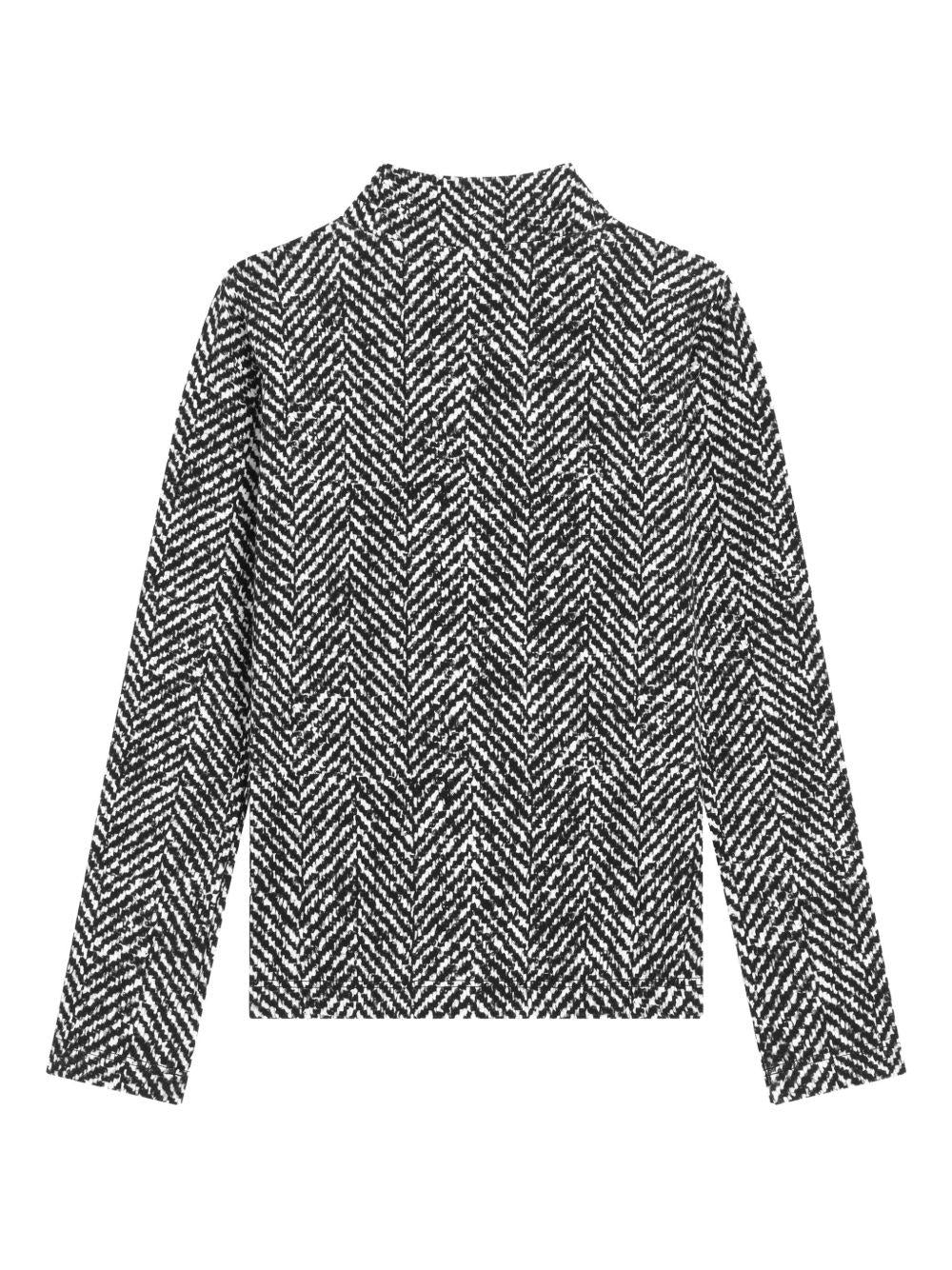 Top per bambina Dolce & Gabbana Kids nero a collo alto - Rubino Kids