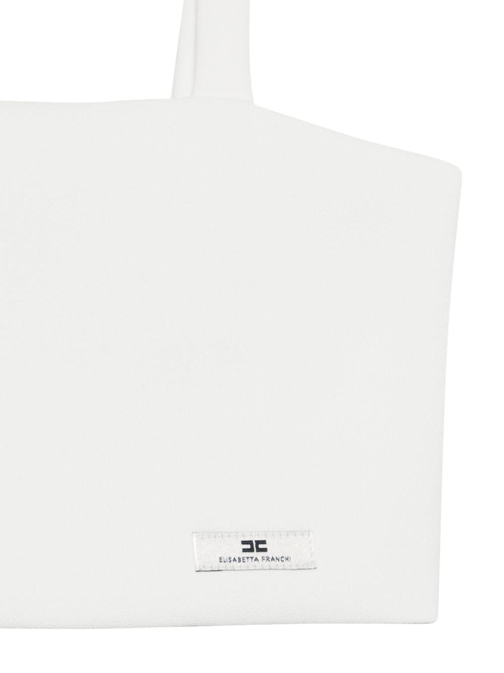 Top per bambina Elisabetta Franchi al Mia Bambina bianco con spalline sottili - Rubino Kids