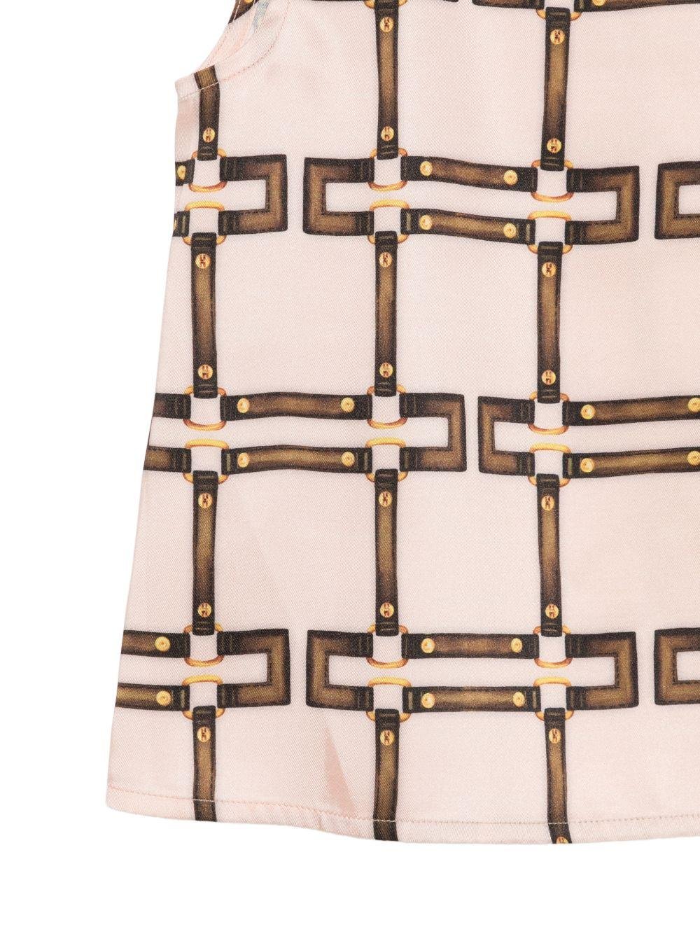 Top per bambina Elisabetta Franchi la Mia Bambina sabbia con fibbia - Rubino Kids