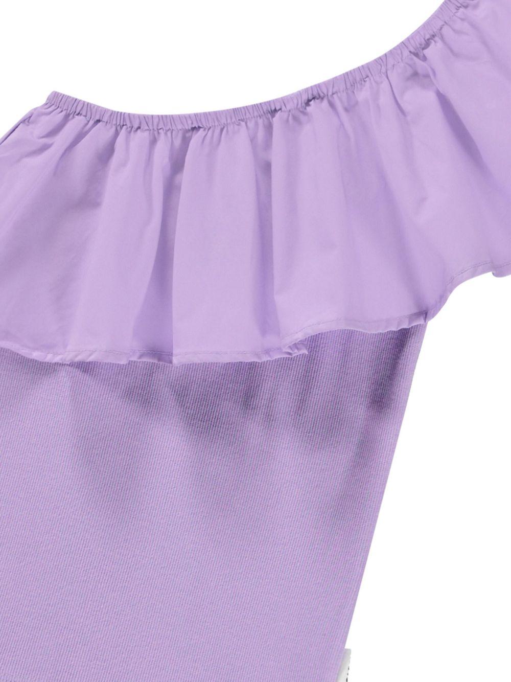 Top per bambina Molo Rebecca viola con design monospalla - Rubino Kids
