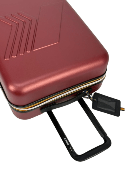 Trolley Eudoxie Logo per bambini K - Way Kids rosso con logo stampato all - over - Rubino Kids