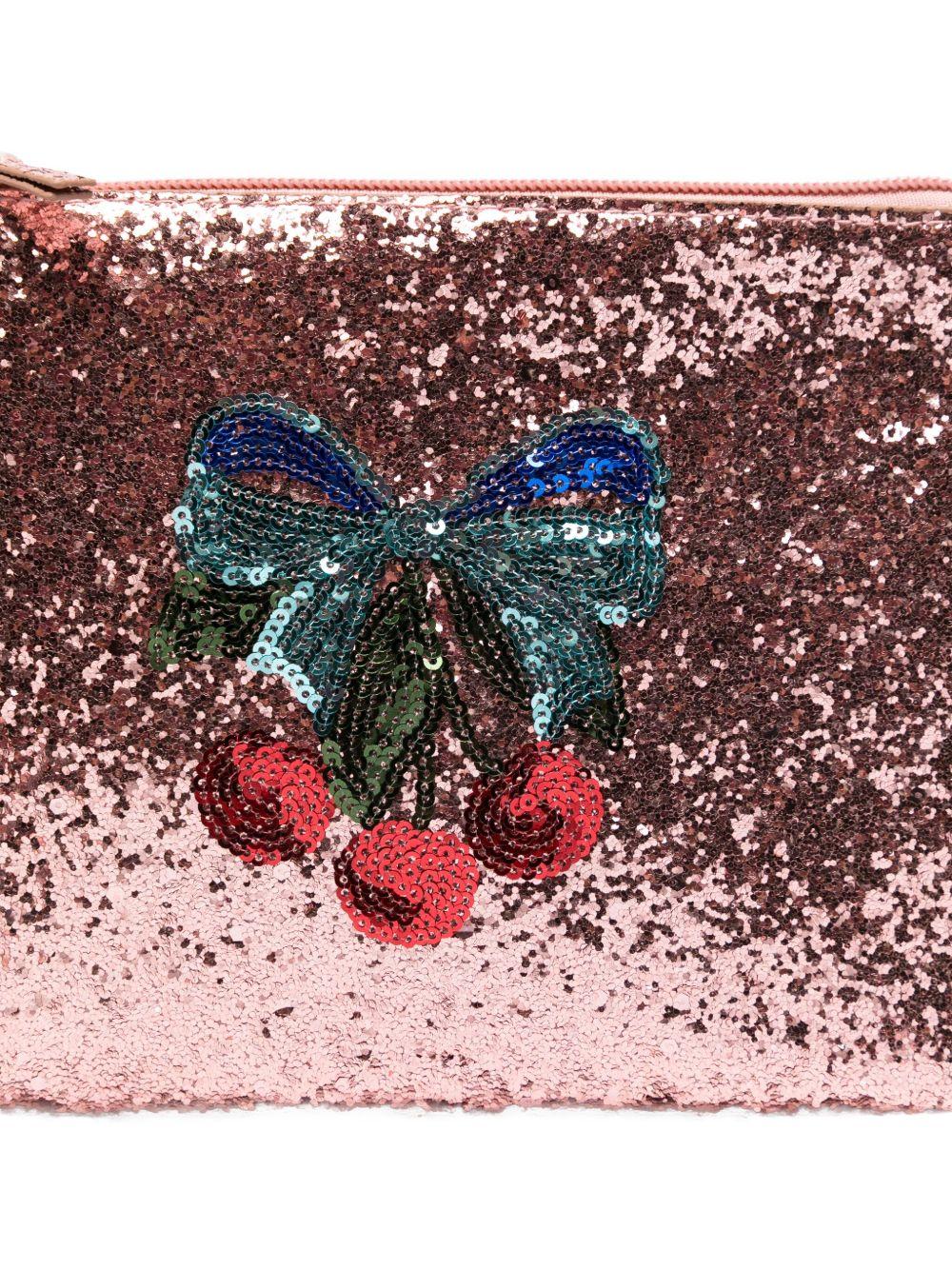 Trousse make up per bambina Konges Sløjd rosa con paillettes - Rubino Kids