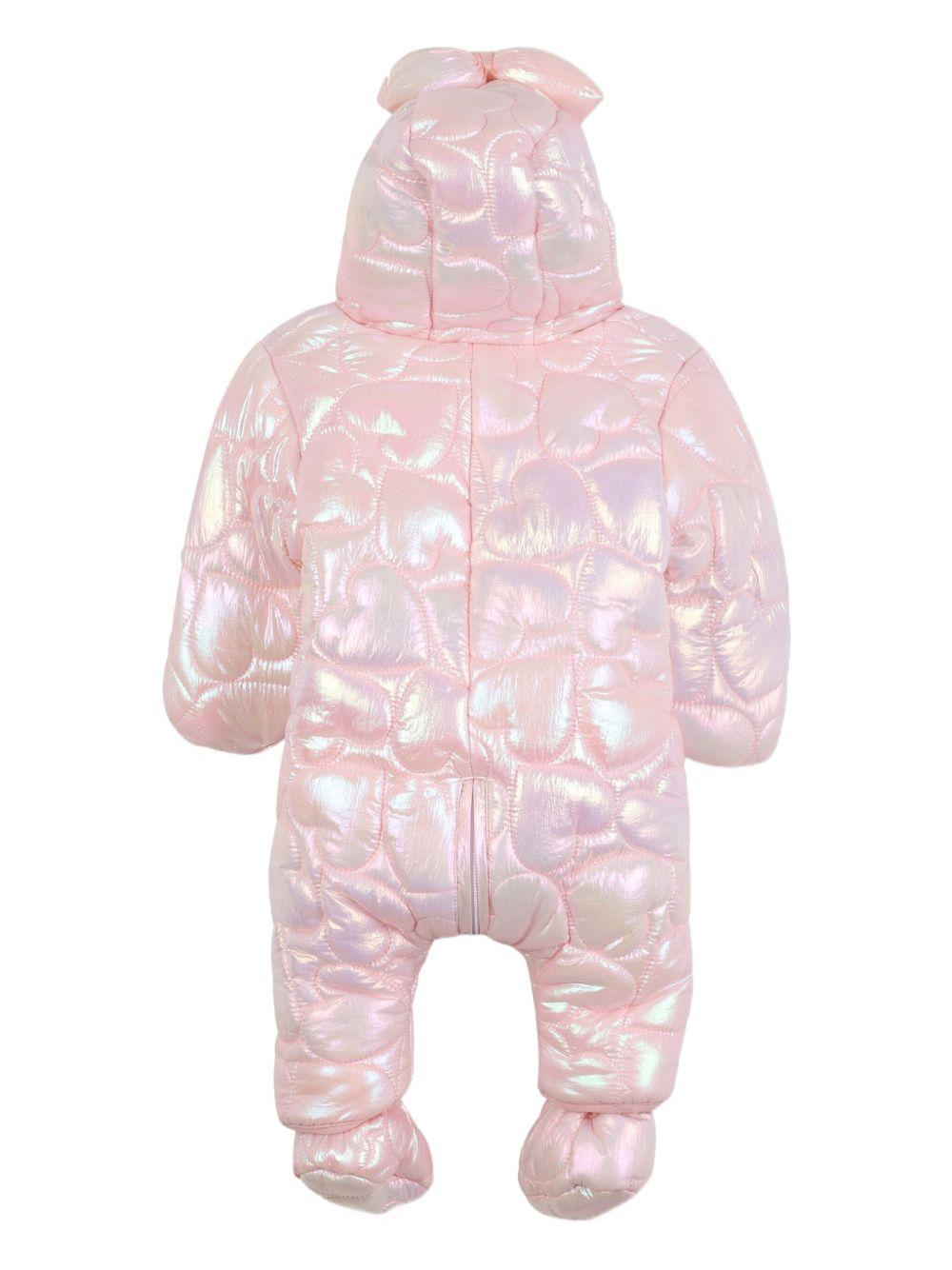 Tuta da neve per neonata Billieblush rosa con design trapuntato - Rubino Kids