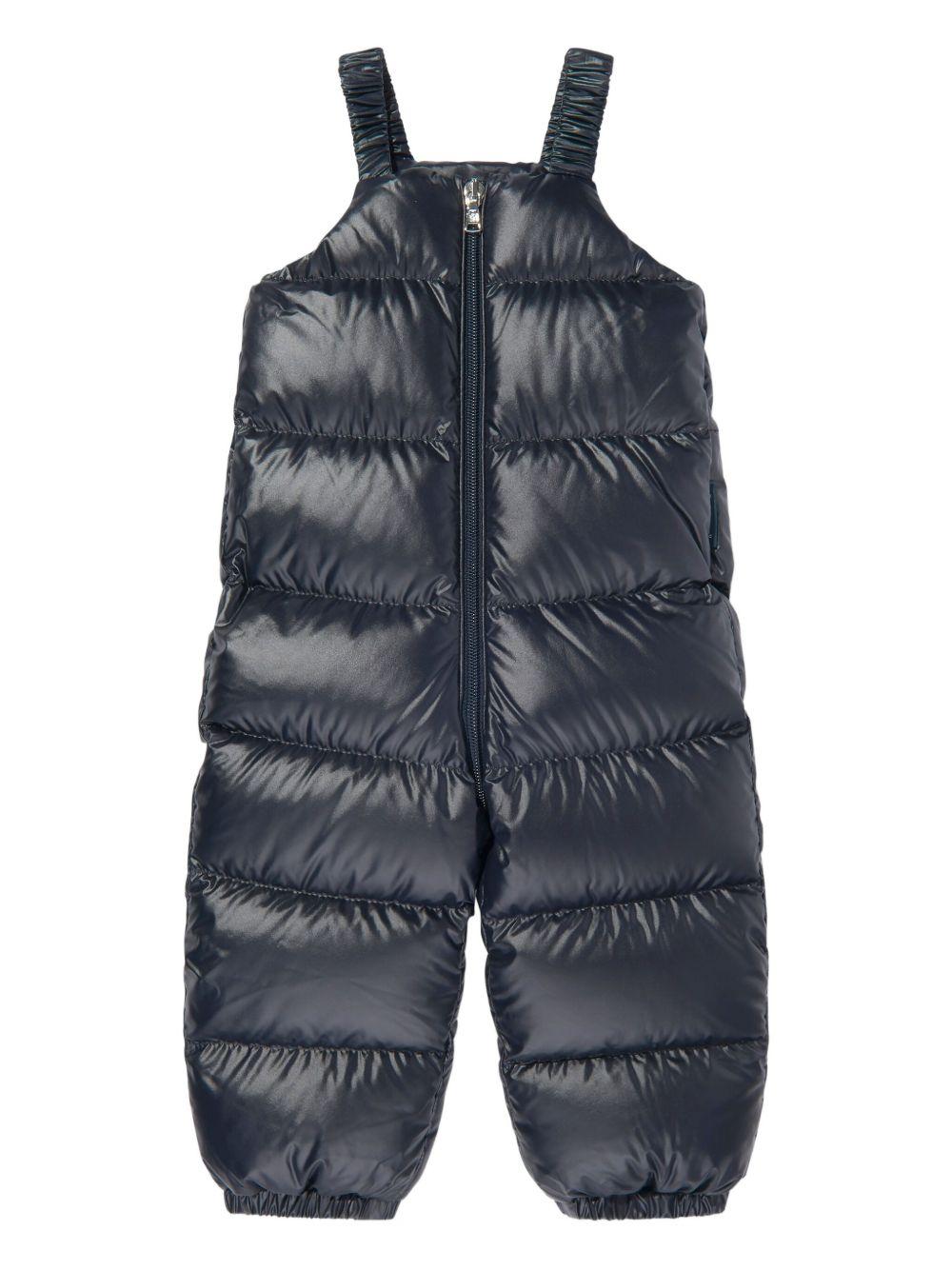 Tuta da neve per neonato Moncler Enfant blu con cappuccio - Rubino Kids