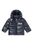 Tuta da neve per neonato Moncler Enfant blu con cappuccio - Rubino Kids