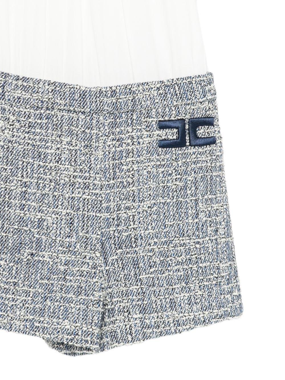 Tuta per bambina Elisabetta Franchi La Mia Bambina multicolore con motivo intreccciato - Rubino Kids