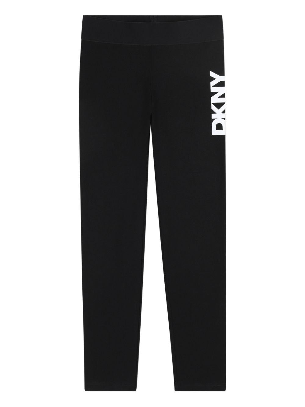 Tuta sportiva per bambina Dkny Kids bianco con stampa - Rubino Kids