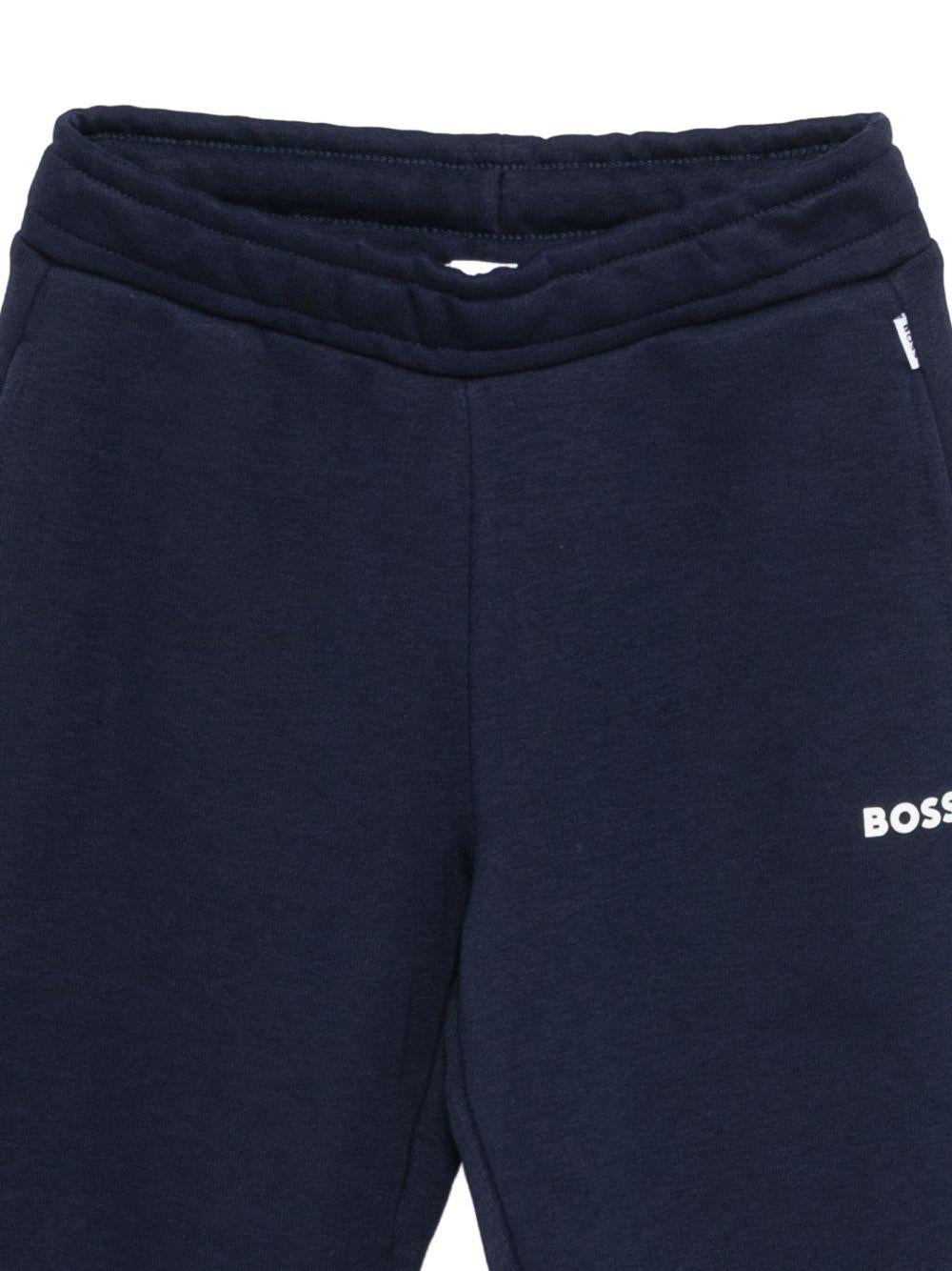 Tuta sportiva per bambino Boss Kids blu con cappuccio - Rubino Kids