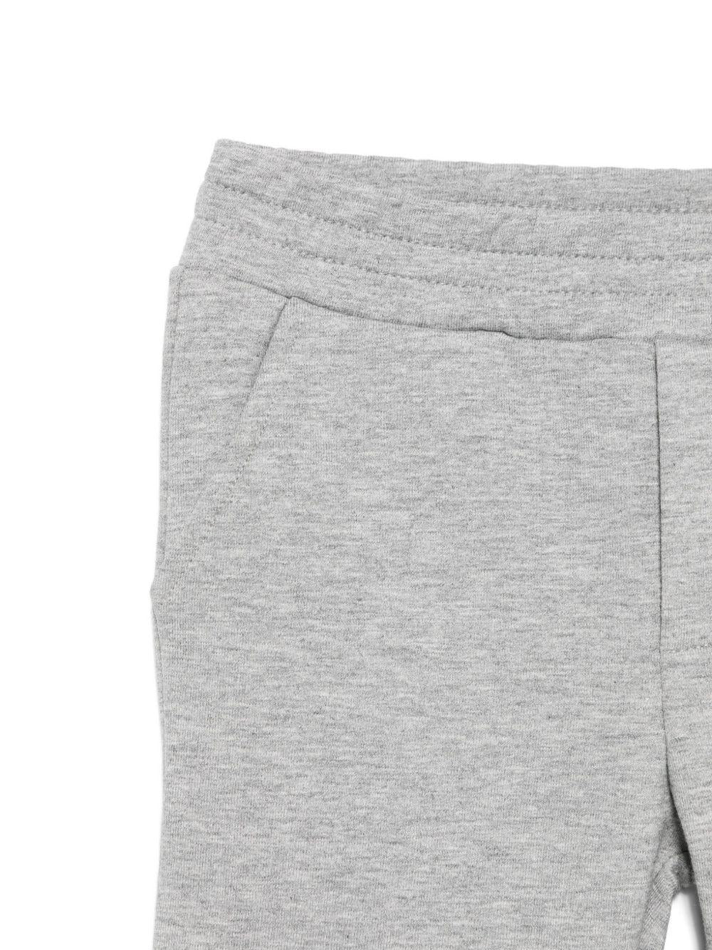 Tuta sportiva per neonata Moncler Enfant grigio con ricamo - Rubino Kids