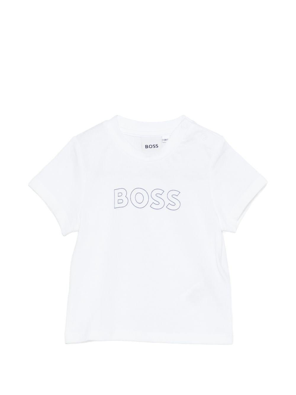 Tuta sportiva per neonato BOSS Kids azzurro con inserti - Rubino Kids