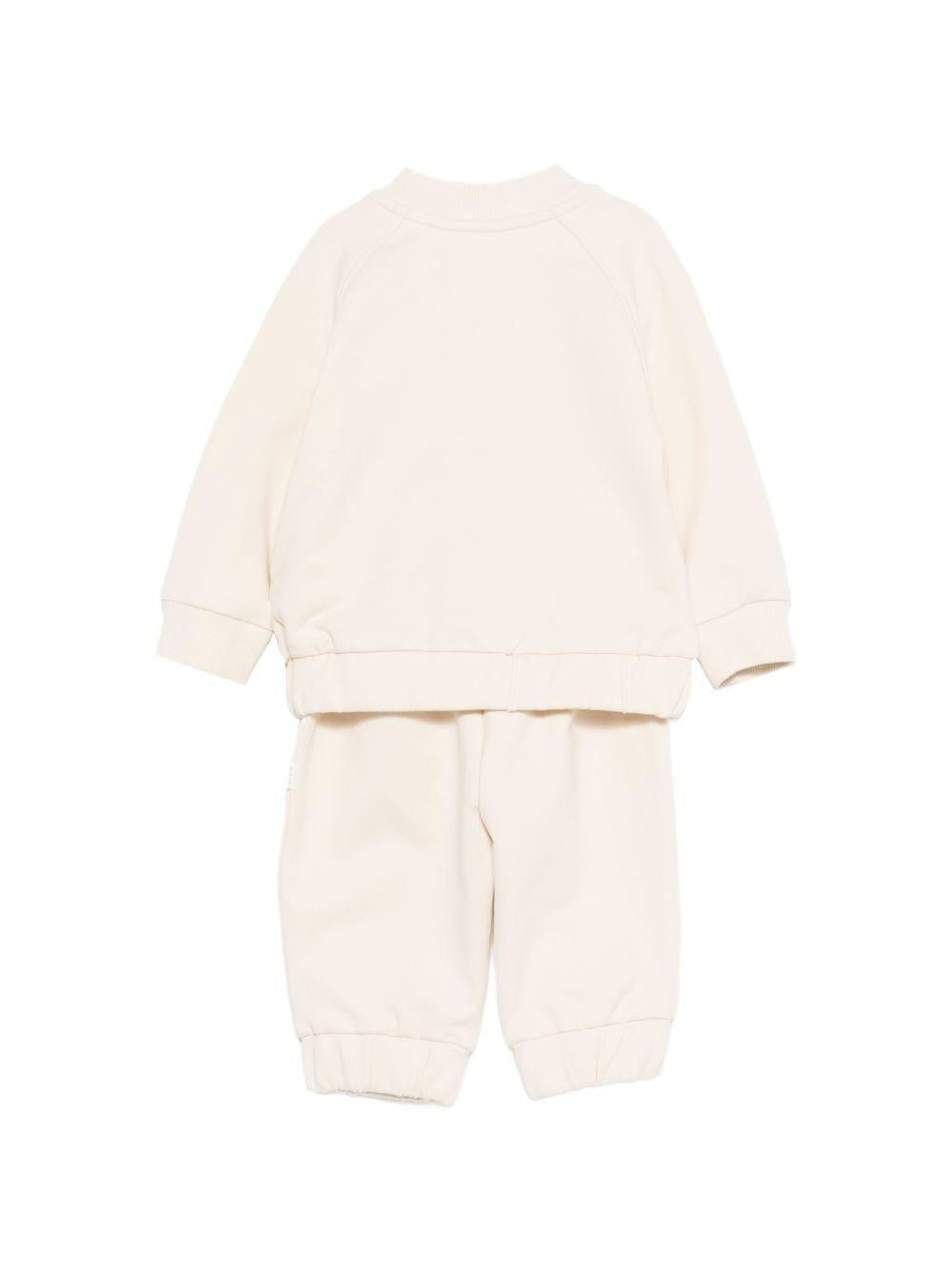 Tuta sportiva per neonato BOSS Kids beige con inserti - Rubino Kids
