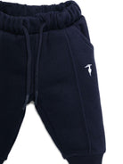 Tuta sportiva per neonato TRUSSARDI JUNIOR blu con logo ricamato - Rubino Kids