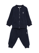 Tuta sportiva per neonato TRUSSARDI JUNIOR blu con logo ricamato - Rubino Kids