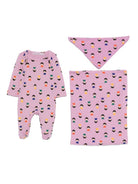 Tutina Game Pawn per neonata Bobo Choses rosa con chiusura a bottone automatico - Rubino Kids