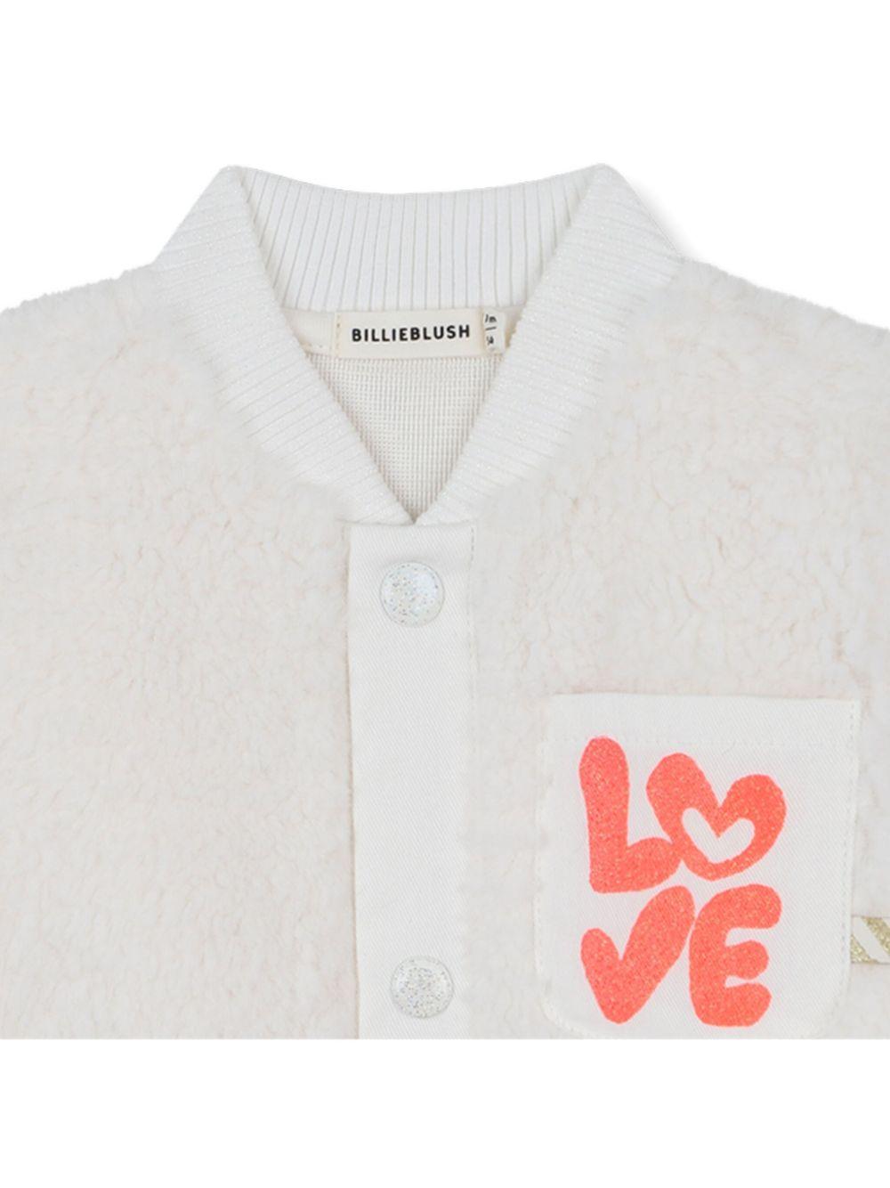 Tutina per neonata Billieblush bianca con motivo con ricamo - Rubino Kids