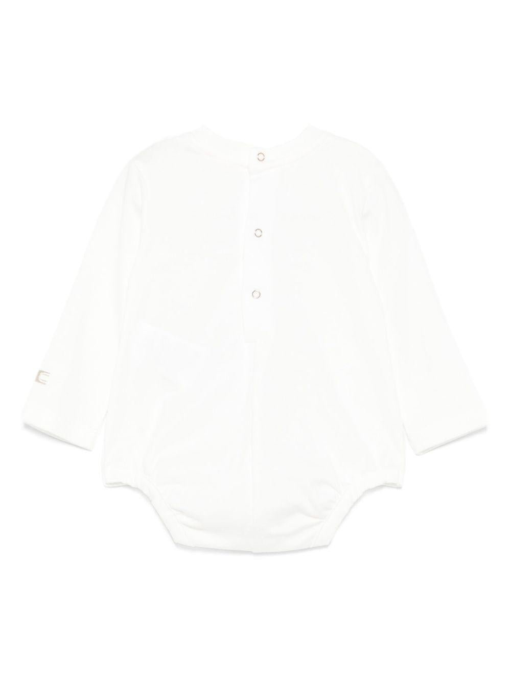 Tutina per neonata Elisabetta Franchi La Mia Bambina bianca con chiusura a scatto - Rubino Kids