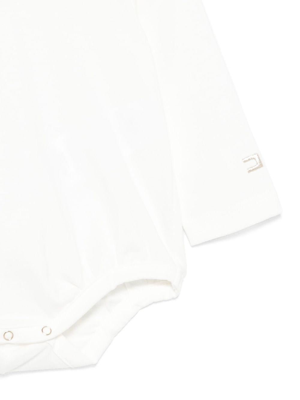 Tutina per neonata Elisabetta Franchi La Mia Bambina bianca con chiusura a scatto - Rubino Kids