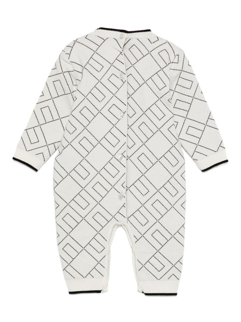 Tutina per neonata Elisabetta Franchi La Mia Bambina bianco con stampa - Rubino Kids