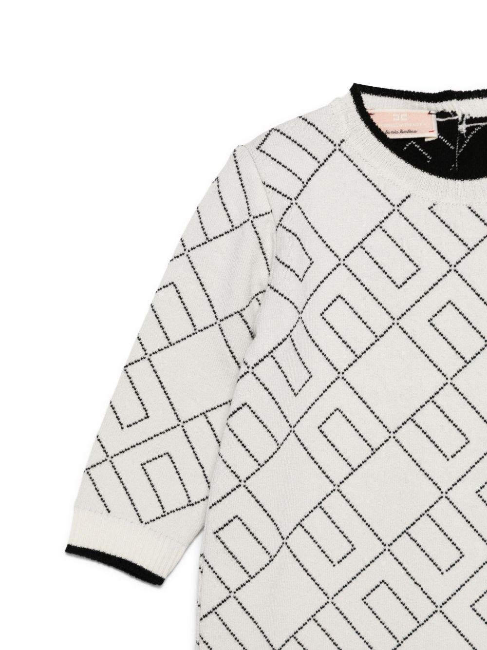 Tutina per neonata Elisabetta Franchi La Mia Bambina bianco con stampa - Rubino Kids