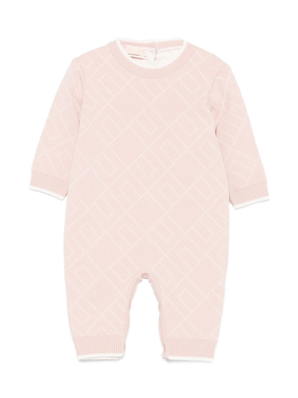 Tutina per neonata Elisabetta Franchi La Mia Bambina rosa con stampa - Rubino Kids