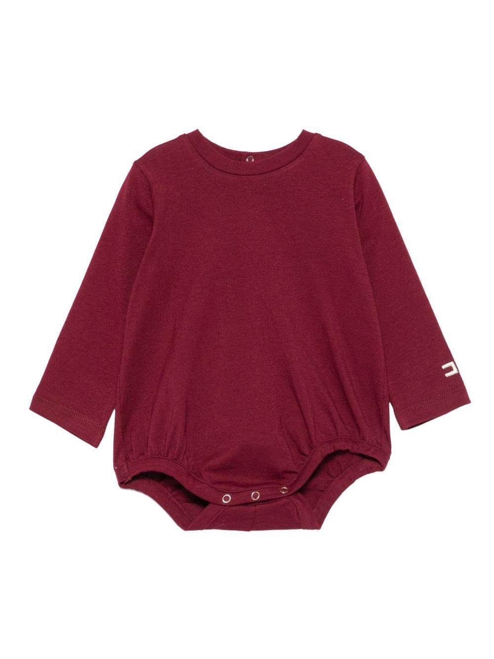 Tutina per neonata Elisabetta Franchi La Mia Bambina rossa con logo ricamato - Rubino Kids