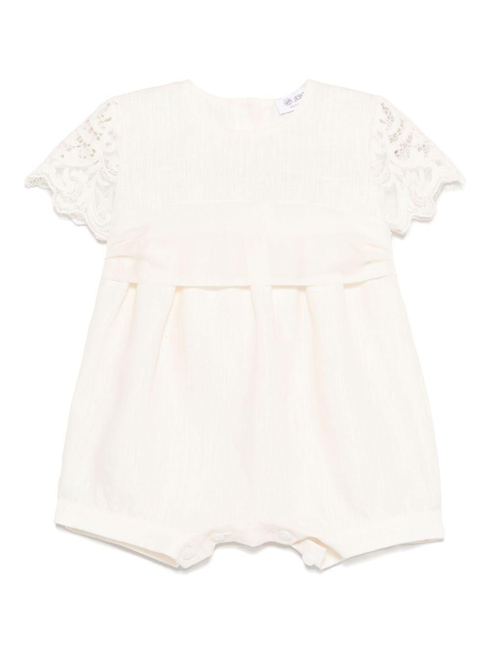 Tutina per neonata JESURUM BABY Piccola Carla beige con dettagli in pizzo - Rubino Kids