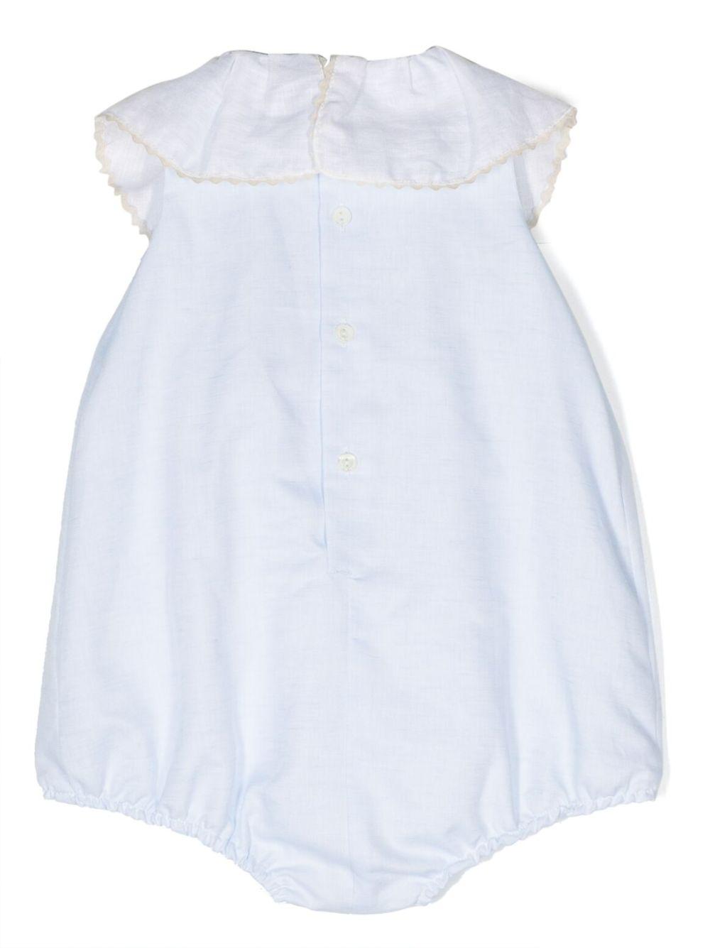 Tutina per neonata La Stupenderia azzurro con colletto ampio - Rubino Kids