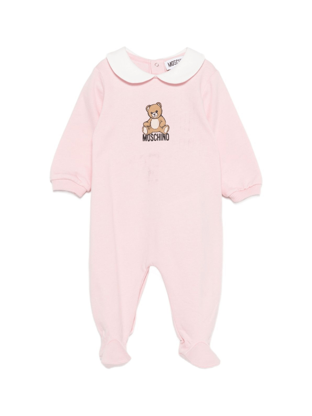 Tutina per neonata Moschino Kids rosa con motivo Teddy Bear - Rubino Kids