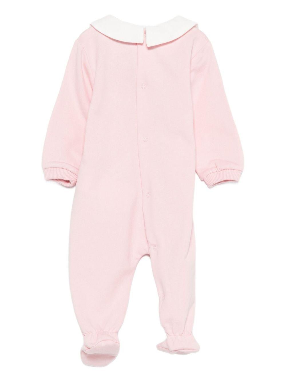 Tutina per neonata Moschino Kids rosa con motivo Teddy Bear - Rubino Kids
