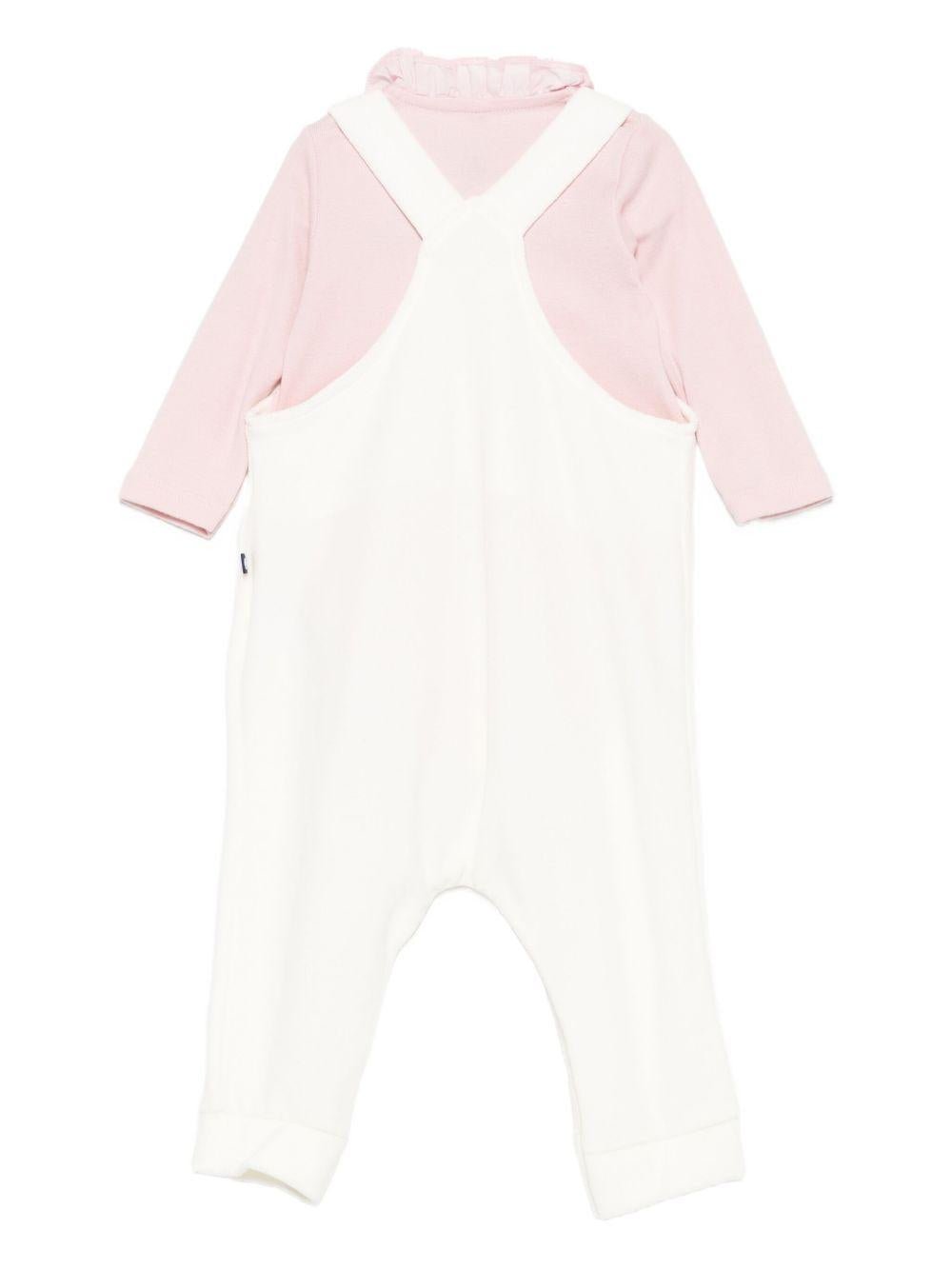 Tutina per neonata Petit Bateau rosa con bottoni - Rubino Kids