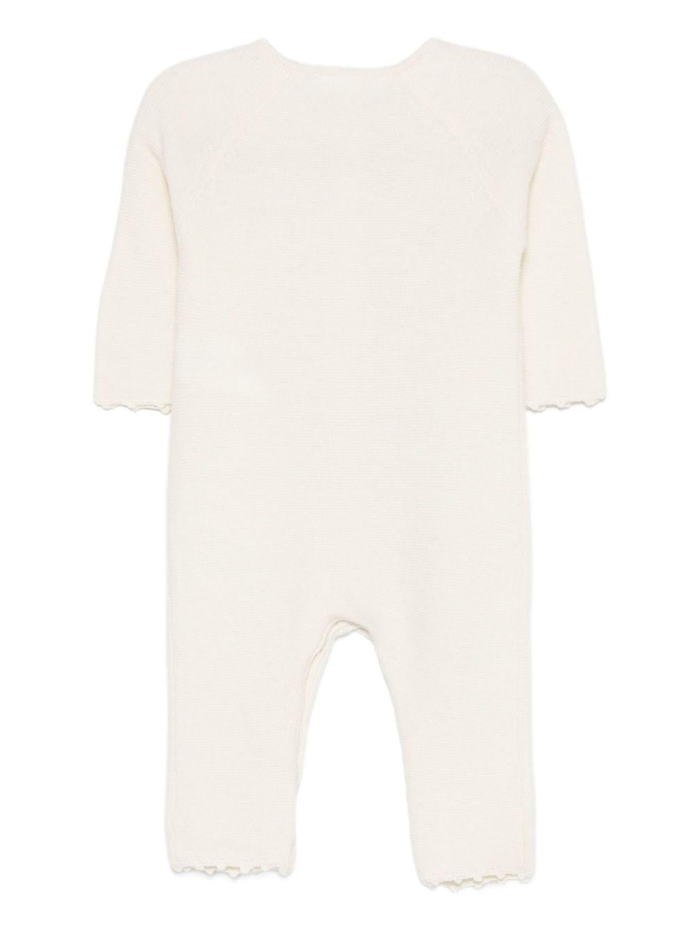 Tutina per neonata Tartine Et Chocolate bianca con bordo smerlato - Rubino Kids