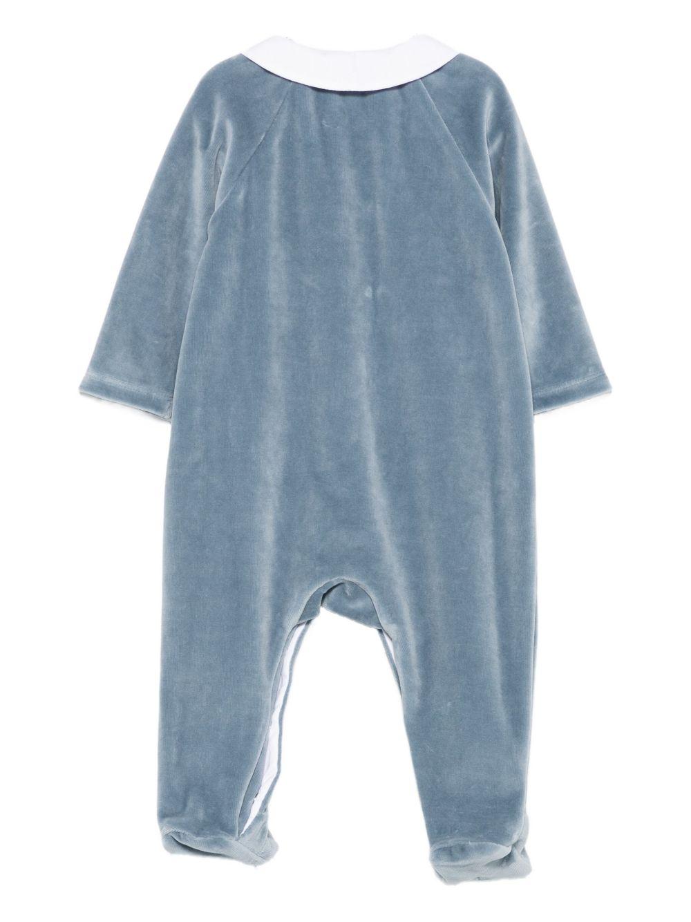 Tutina per neonata Tartine Et Chocolate blu con lettere ricamate - Rubino Kids