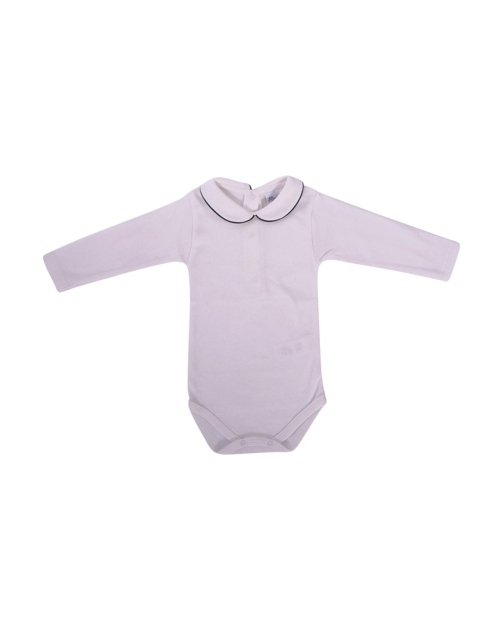 Tutina per neonati Baroni bianca con colletto alla Peter Pan - Rubino Kids