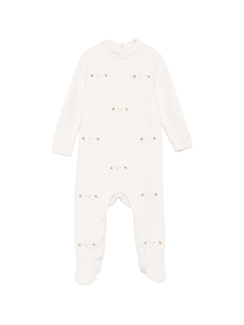 Tutina per neonati Donsje beige con applicazione agnello - Rubino Kids