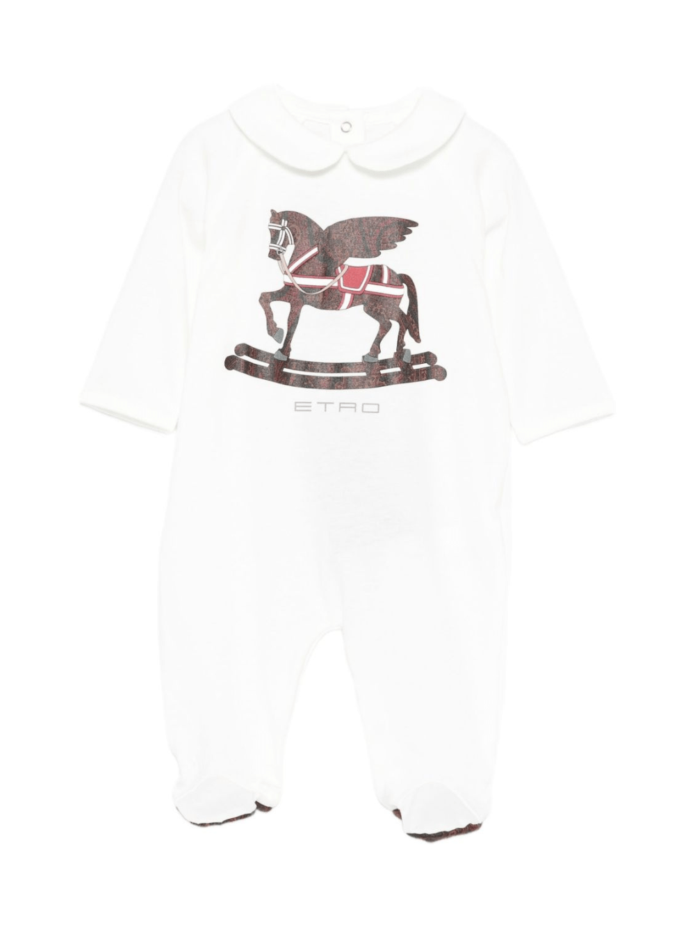 Tutina per neonati ETRO Kids bianca con motivo Pegaso - Rubino Kids