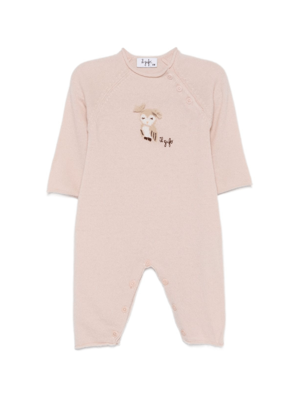 Tutina per neonati Il Gufo beige con motivo gufo - Rubino Kids