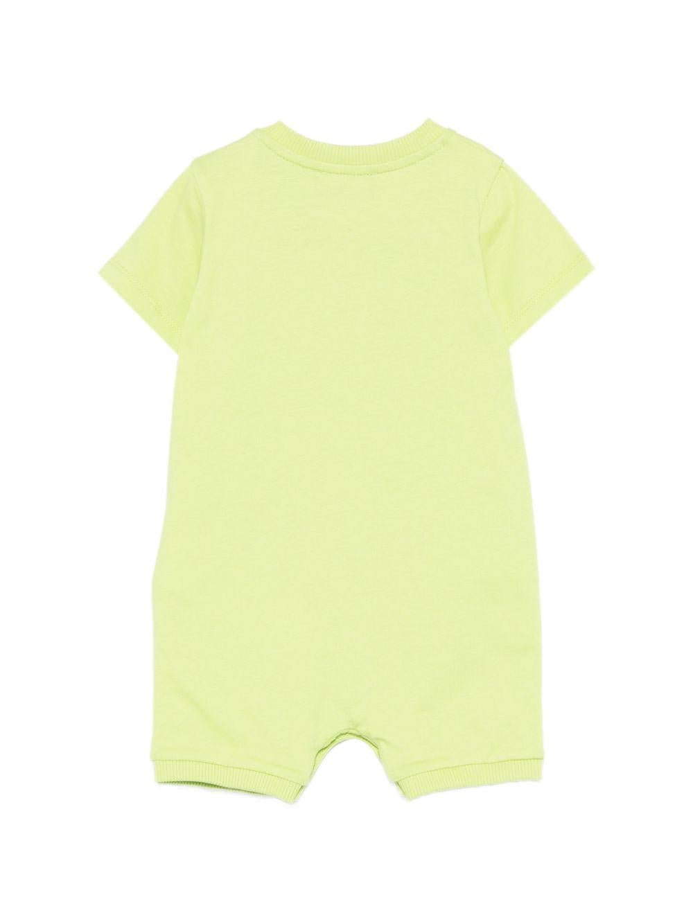Tutina per neonati Moschino Kids verde con Teddy Bear sul davanti - Rubino Kids