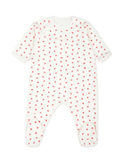 Tutina per neonati Petit Bateau bianca con stampa - Rubino Kids