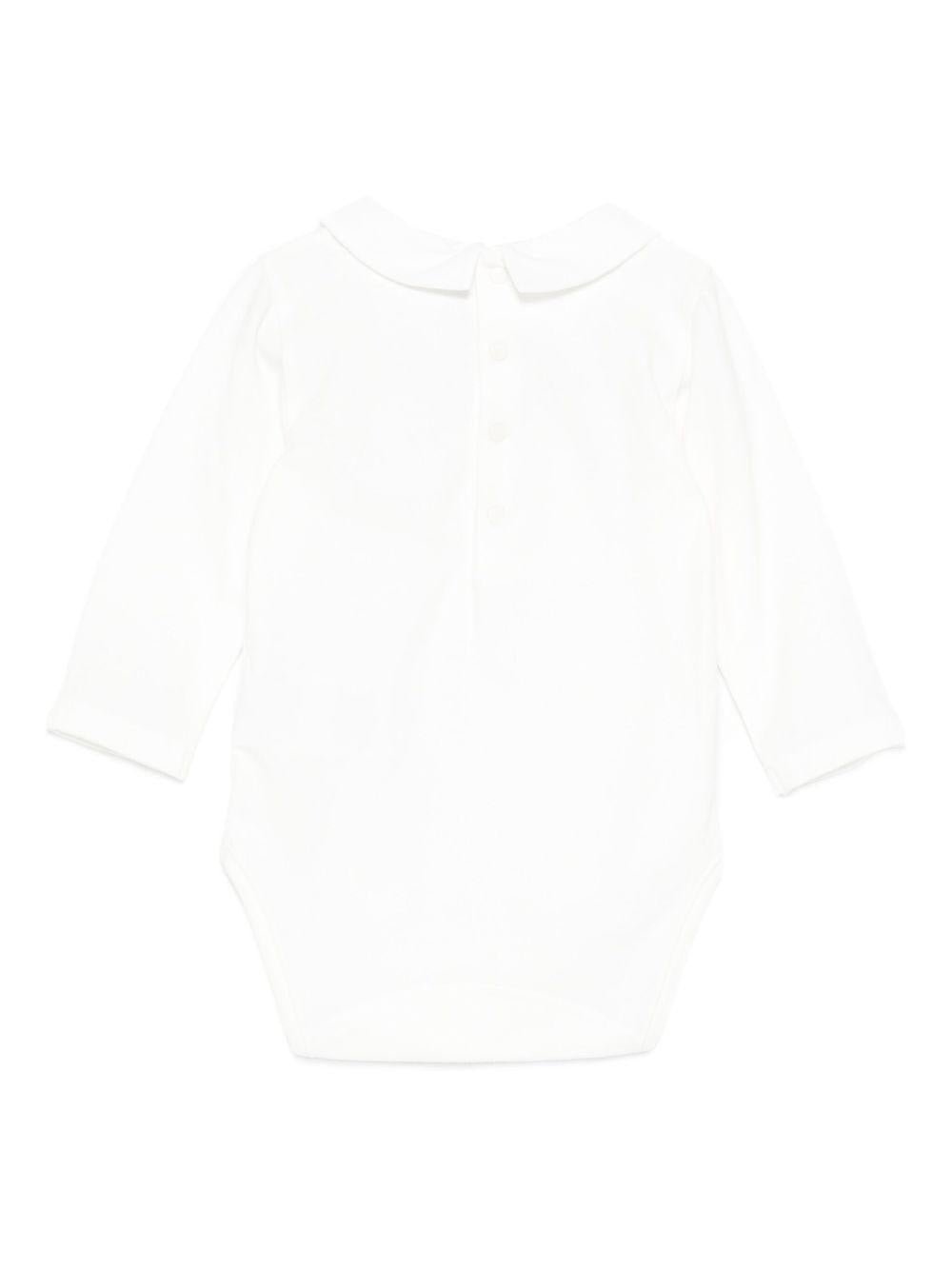 Tutina per neonati Tartine Et Chocolat bianca con dettaglio ricamato - Rubino Kids