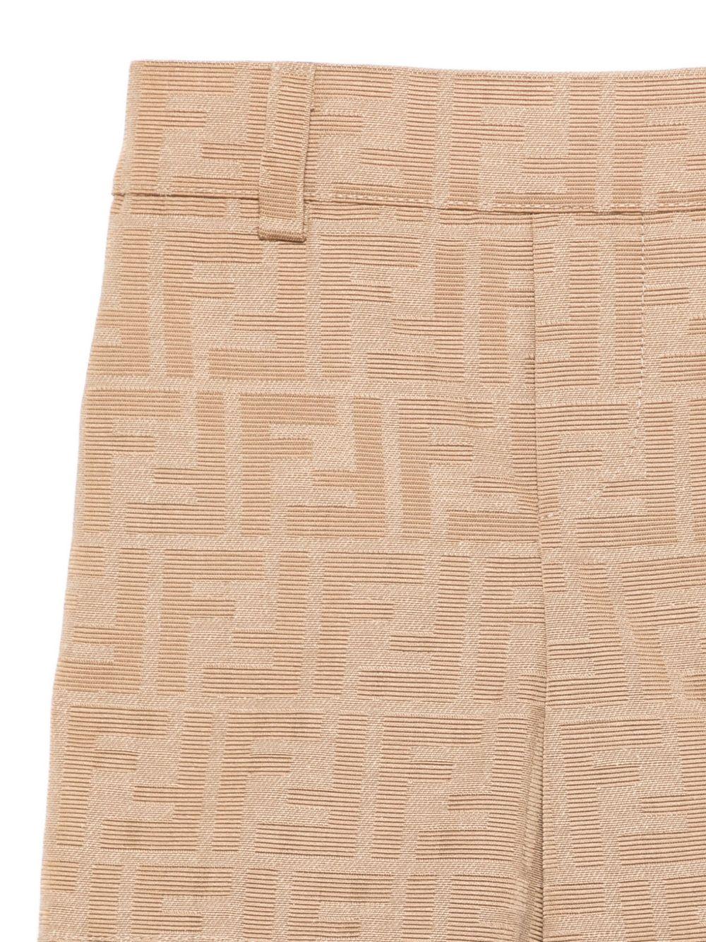 Tutina per neonato Fendi Kids beige con motivo monogramma FF - Rubino Kids