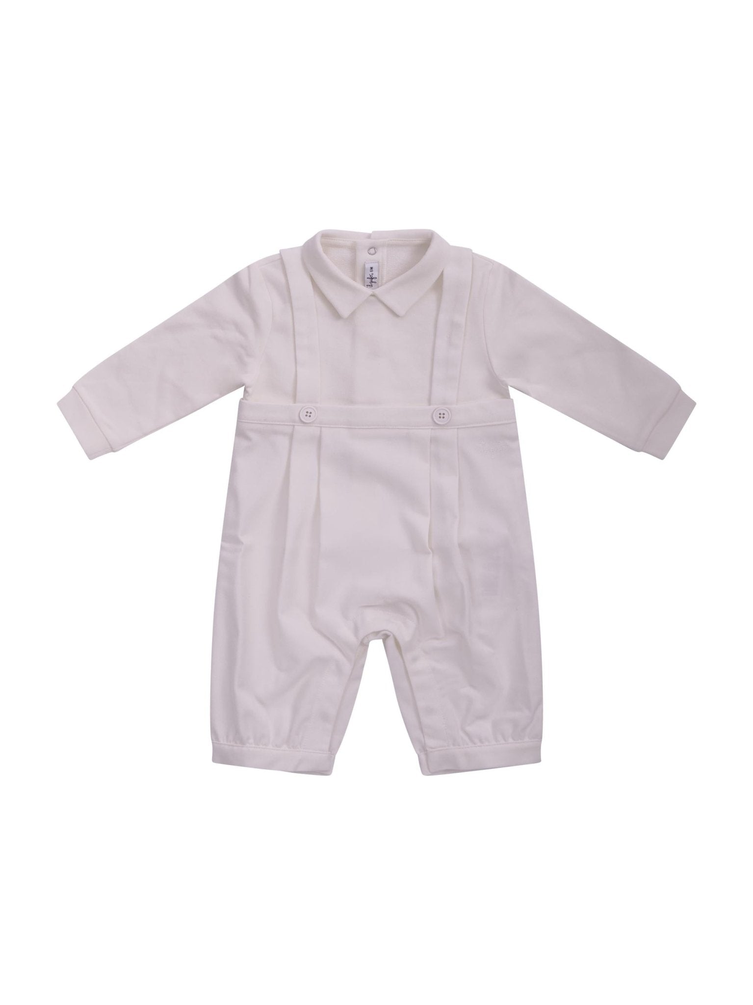 Tutina per neonato Il Gufo bianca con colletto classico - Rubino Kids