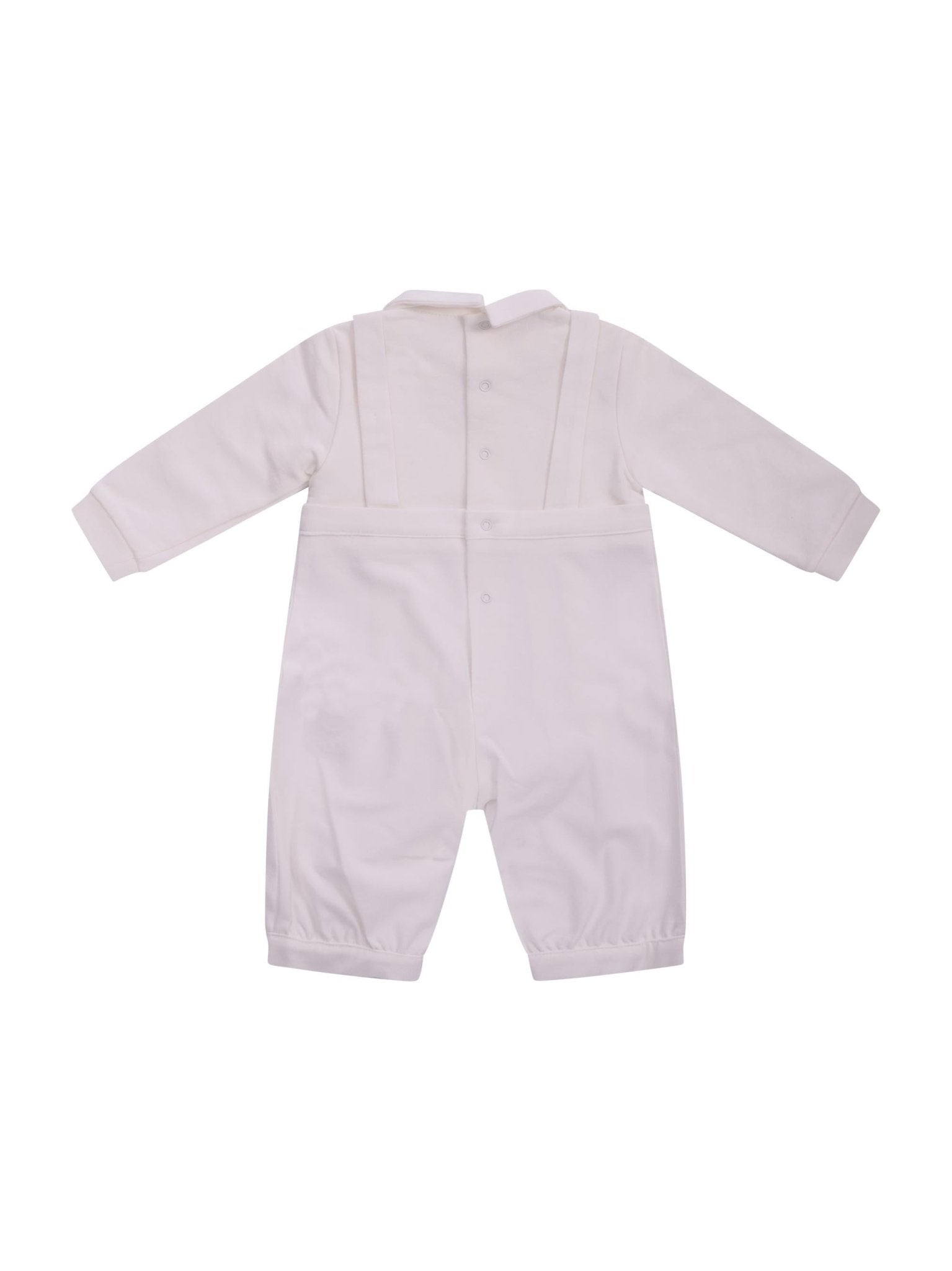 Tutina per neonato Il Gufo bianca con colletto classico - Rubino Kids