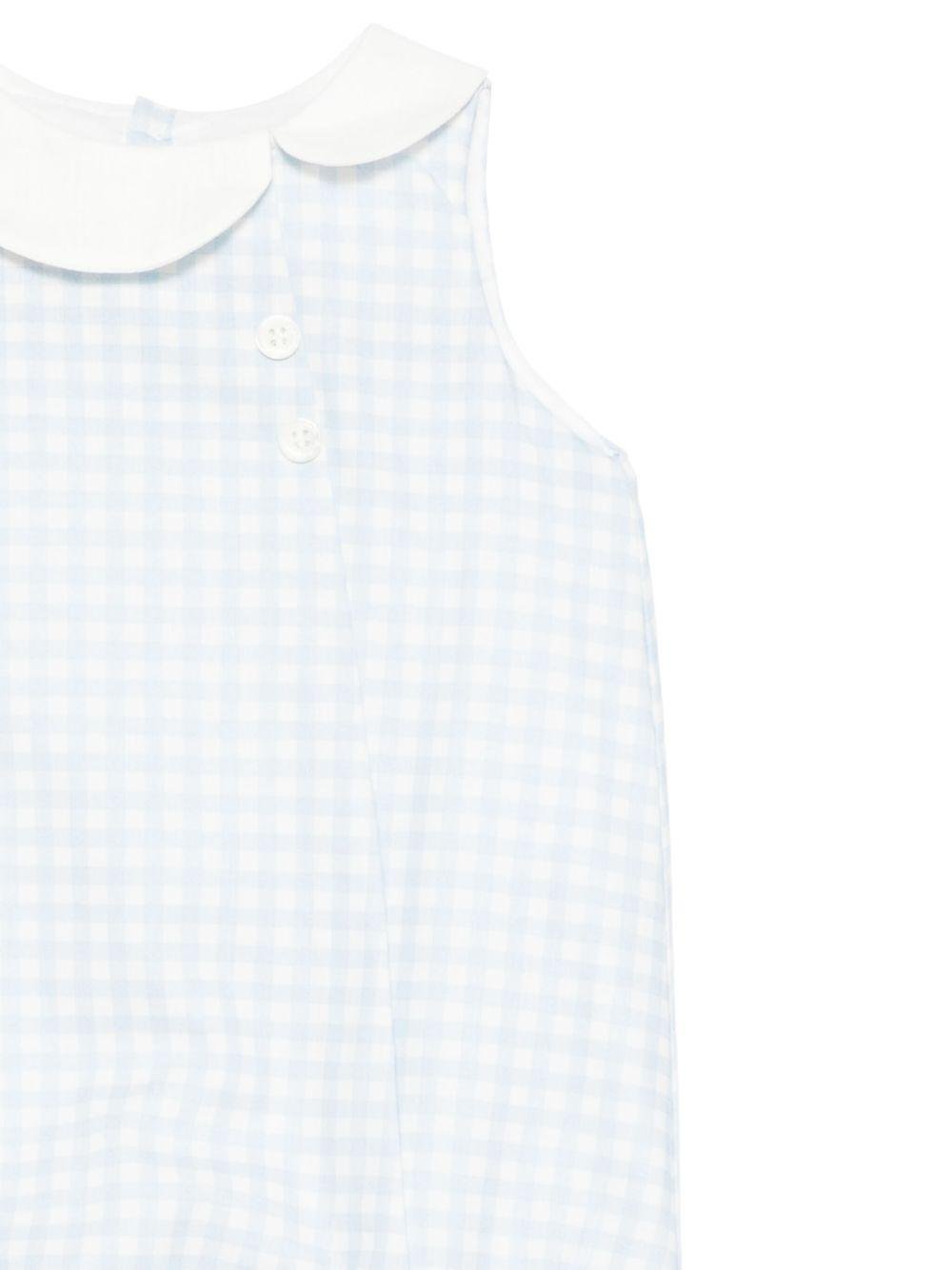 Tutina per neonato La Stupenderia azzurro a quadretti - Rubino Kids