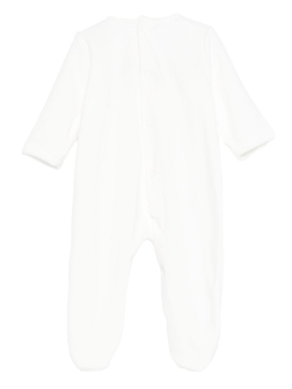 Tutina per neonato La Stupenderia bianca con pannelli a quadretti - Rubino Kids