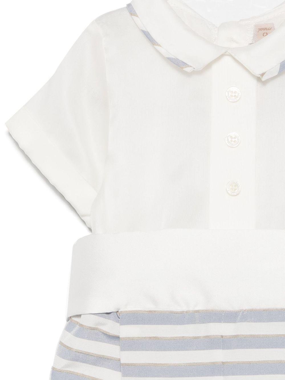 Tutina per neonato La Stupenderia bianco con inserti - Rubino Kids