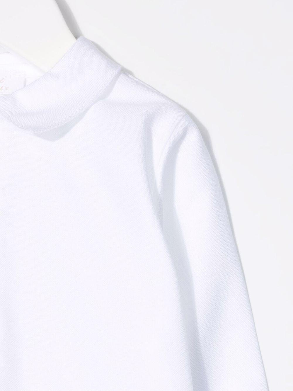 Tutina per neonato Mariella Ferrari bianca con colletto classico - Rubino Kids