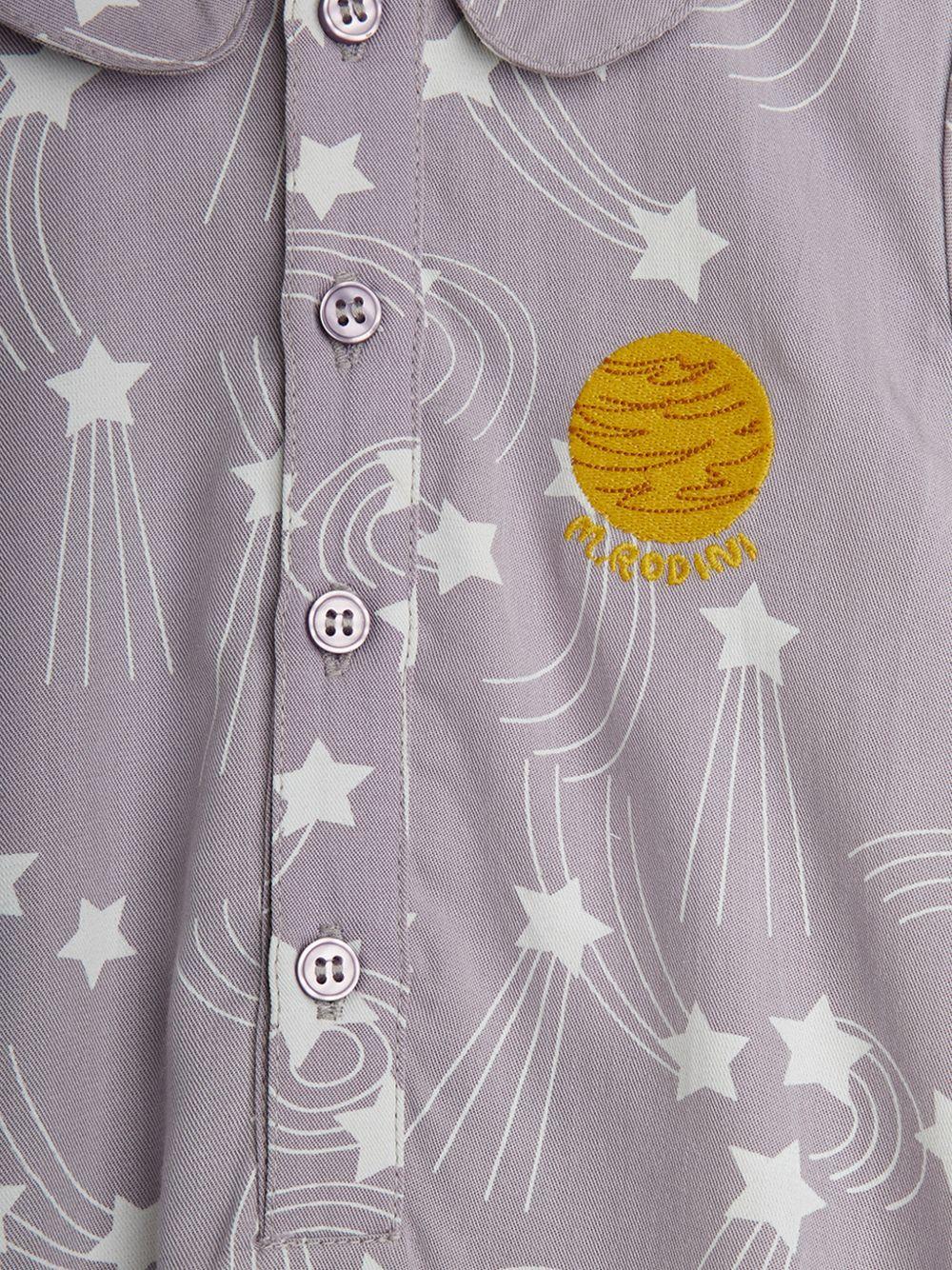 Tutina per neonato Mini Rodini viola con stampa stelle all - over - Rubino Kids