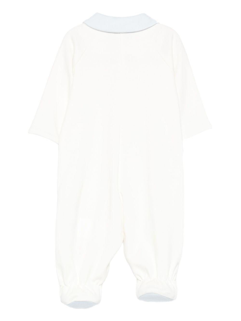 Tutina per neonato Monnalisa bianco con stampa orsetto - Rubino Kids