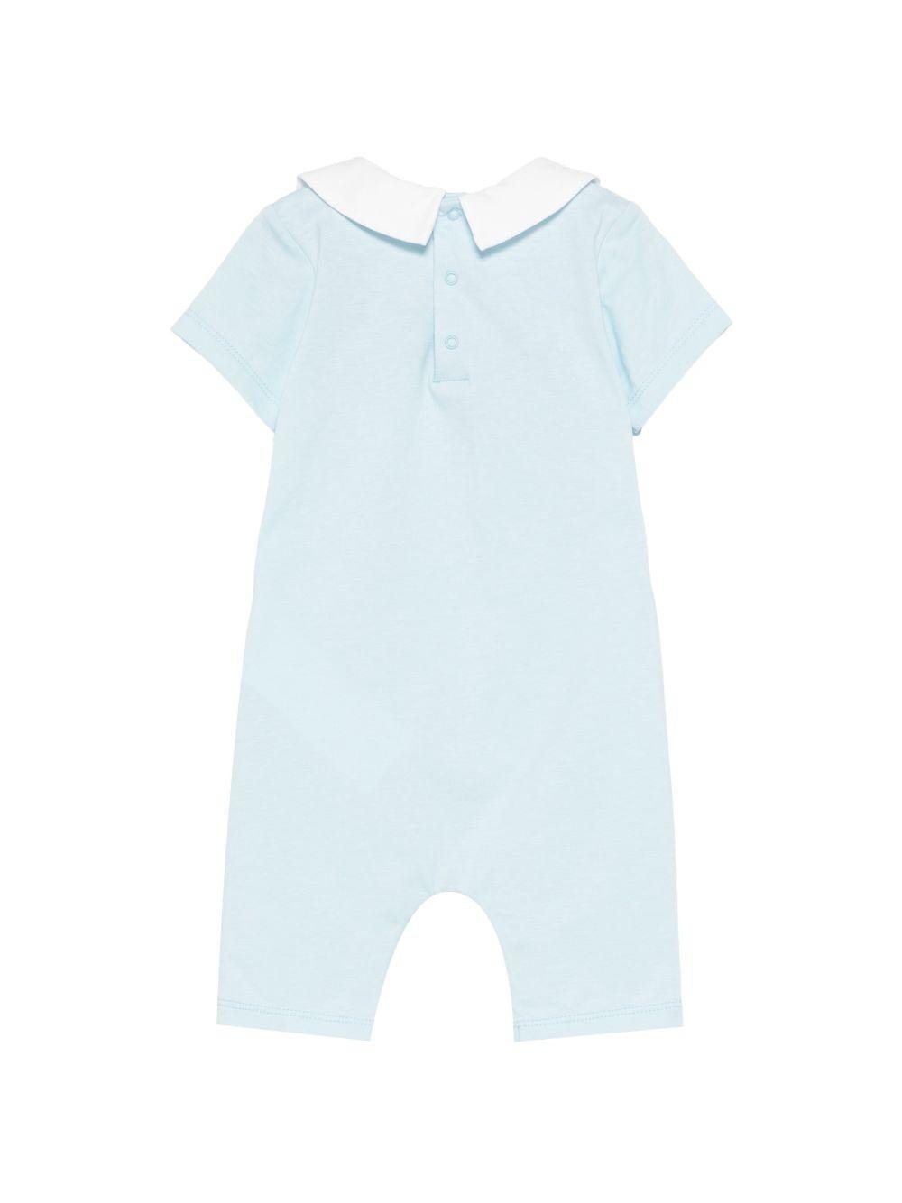 Tutina per neonato Moschino Kids azzurra con stampa Teddy Bear - Rubino Kids